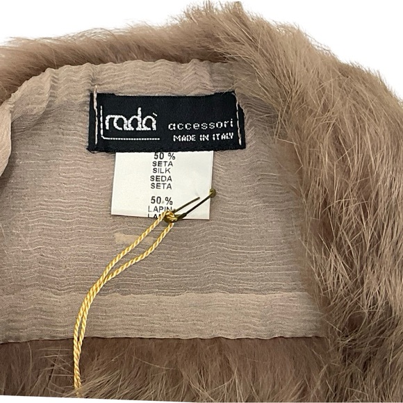 Fur and Silk Neck Warmer Scarf - Picture 6 of 13